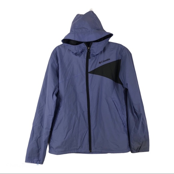 Columbia Hoodie Windbreaker Zip Up Jacket Size L - Picture 1 of 14